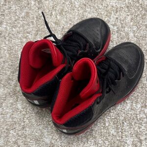 Adidas youth Black and Red High-Top Athletic Shoes